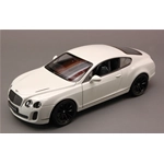 BENTLEY CONTINENTAL SUPERSPORTS 2010 WHITE 1:24 Welly Auto Stradali Modellino