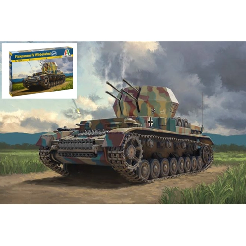 FLAKPANZER IV WIRBELWIND KIT 1:72 Italeri Kit Mezzi Militari Modellino