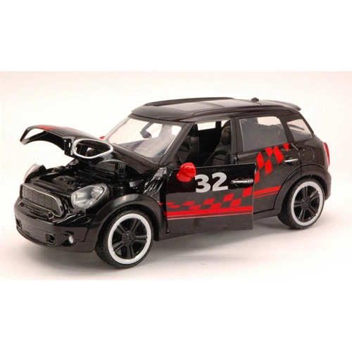 MINI COOPER S COUNTRYMAN GT RACING BLACK 1:24 MotorMax Auto Stradali Modellino