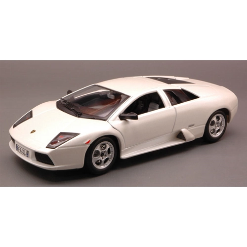LAMBORGHINI MURCIELAGO 2001 WHITE 1:24 Burago Auto Stradali Modellino