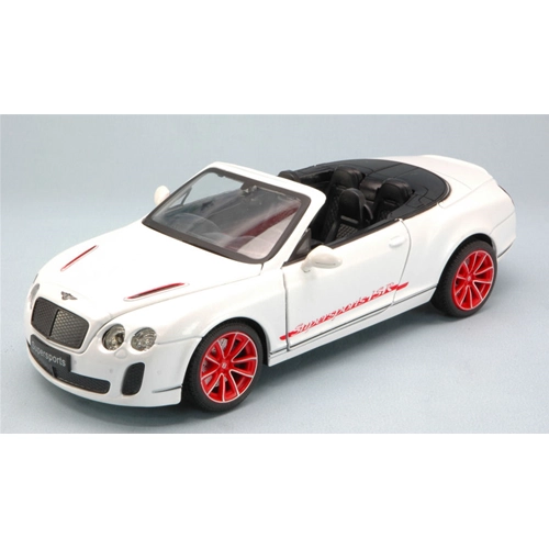 BENTLEY CONTINENTAL SUPERSPORT CONVERTIBLE ISR 2013 WHITE 1:24 MZ Model Auto Stradali Modellino
