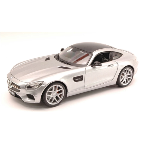 MERCEDES AMG GT 2014 SILVER 1:18 Maisto Auto Stradali Modellino