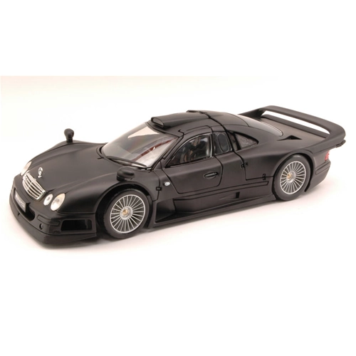 MERCEDES CLK-GTR STREET VERSION 1997 MATT BLACK 1:18 Maisto Auto Stradali Modellino