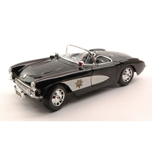 CHEVROLET CORVETTE 1957 POLICE 1:18 Maisto Forze dell'Ordine Modellino