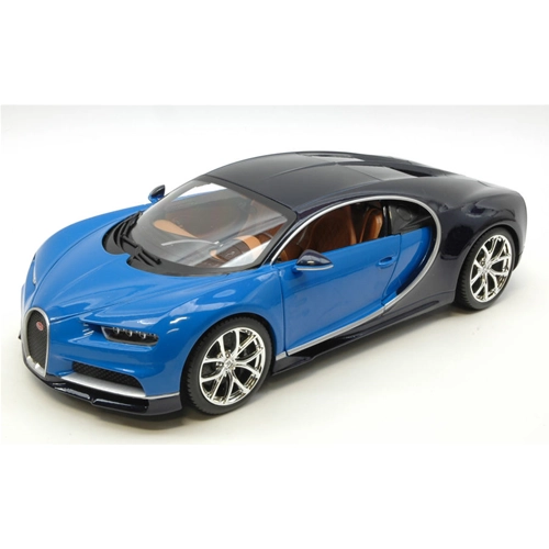 BUGATTI CHIRON 2016 BLUE/BLACK 1:18 Burago Auto Stradali Modellino
