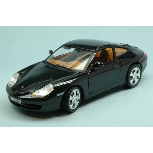 PORSCHE 911 CARRERA 4 2006 BLACK 1:18 Burago Auto Stradali Modellino