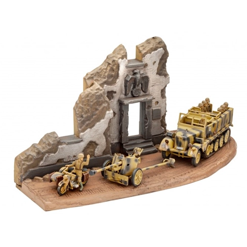 SD.KFZ + 7,5 PAK 40 KIT 1:76 Revell Kit Mezzi Militari Modellino