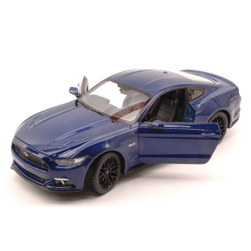 FORD MUSTANG GT 2015 BLUE 1:24 Welly Auto Stradali Modellino