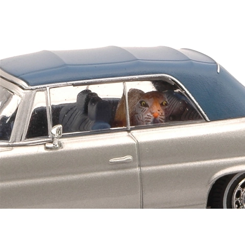 MERCEDES 280 SE CABRIO 1969 SILVER WITH CLOSED SOFT TOP THE HANGOVER 1:43 Greenlight Movie Modellino