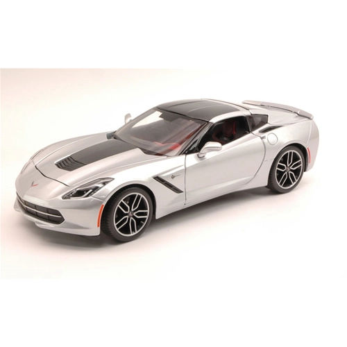CHEVROLET CORVETTE STINGRAY Z51 2014 SILVER EXCLUSIVE SERIES 1:18 Maisto Auto Stradali Modellino