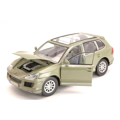 PORSCHE CAYENNE 2008 OLIVE GREEN 1:24 MotorMax Auto Stradali Modellino