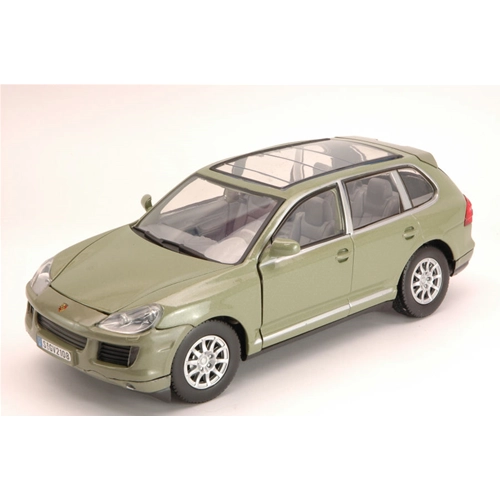 PORSCHE CAYENNE 2008 OLIVE GREEN 1:24 MotorMax Auto Stradali Modellino