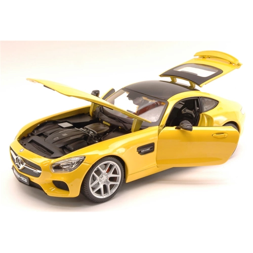 MERCEDES AMG GT 2014 YELLOW 1:18 Maisto Auto Stradali Modellino