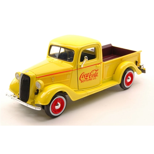FORD PICK UP 1937 YELLOW COCA COLA 1:24 Motorcity Classics Veicoli Commerciali Modellino