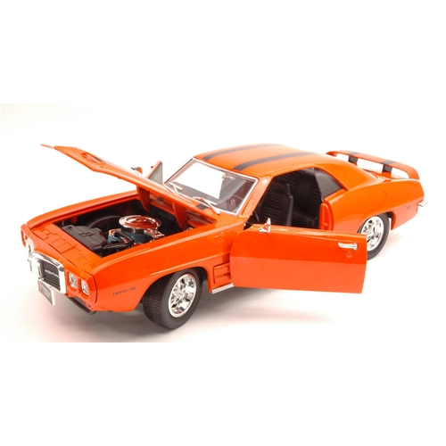 PONTIAC FIREBIRD TRANS AM 1969 ORANGE 1:18 Yat Ming Auto Stradali Modellino