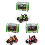 TRATTORE A FRIZIONE cm 13 (3 Modellini Rosso+Arancio+Verde) De.Car. Modellismo Giocattolo Modellino