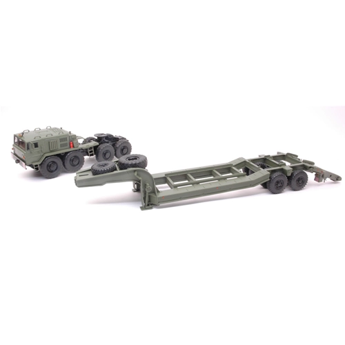 MAZ 537 NVA TIEFLADERSATTELZUG TOATL 52 cm OLIVE GREEN 1:43 Premium Classixx Camion Modellino