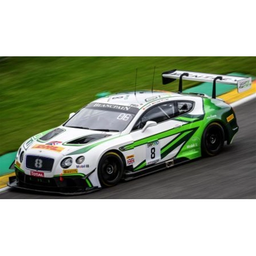 BENTLEY CONTINENTAL GT3 N.8 2nd 24H SPA 2017 SOULET-ABRIL-SOUCEK 1:43 Spark Model Auto Competizione Modellino