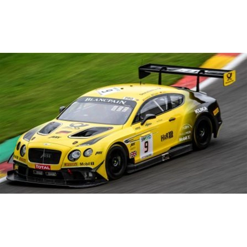 BENTLEY CONTINENTAL GT3 N.9 NC 24H SPA 2017 JONS-PEPPER-VERDONCK 1:43 Spark Model Auto Competizione Modellino