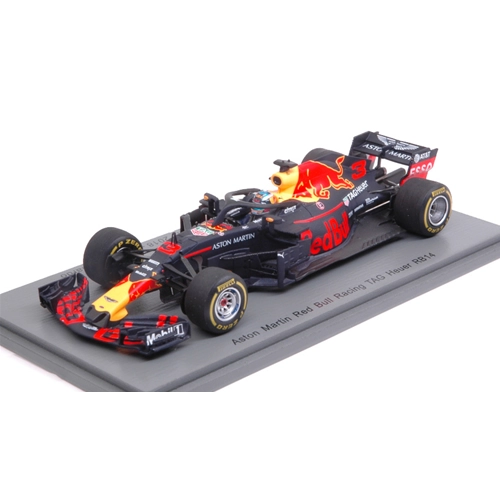 RED BULL ASTON MARTIN RB14 D.RICCIARDO 2018 N.3 WINNER CHINESE GP 1:43 Spark Model Formula 1 Modellino