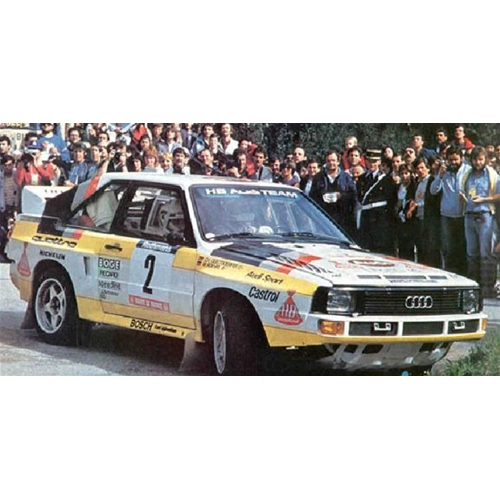 AUDI SPORT QUATTRO N.2 DNF TOUR DE CORSE 1984 ROHRL-GEISTDORFER 1:43 Trofeu Auto Rally Modellino