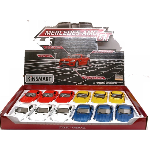 MERCEDES AMG GT cm 12 (1 Modellino a Scelta) 1:36 Kinsmart Modellismo Giocattolo Modellino