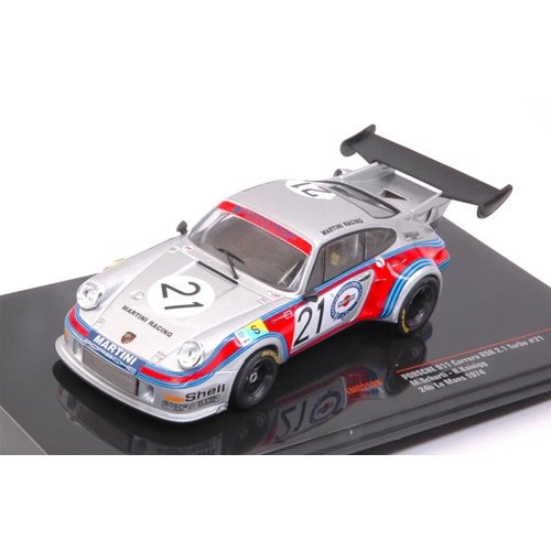 PORSCHE 911 CARRERA RSR 2.1 TURBO N.21 DNF LE MANS 1974 M.SCHURTI-H.KOINIGG 1:43 Ixo Model Auto Competizione Modellino