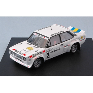 FIAT 131 ABARTH N.2 4th RALLY OF SWEDEN 1979 M.ALEN-I.KIWIMAKI 1:43 Trofeu Auto Rally Modellino