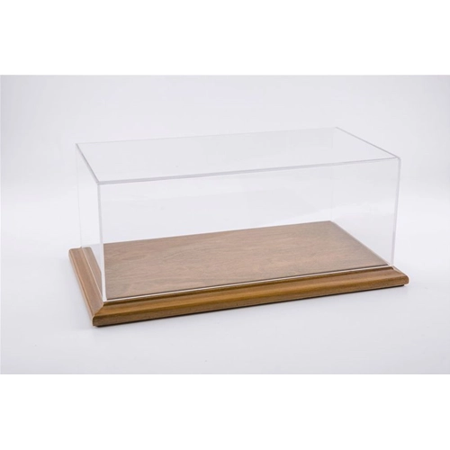 MOLSHEIM DISPLAY CASE WITH WALNUT (NOCE) COLOR WOOD BASE (WIDE EDGE) 1:24 Atlantic-case Vetrine Modellino