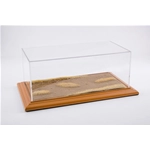 DESERT ROAD DIORAMA DISPLAY CASE CHERRY WOOD HAND MADE 1:18/1:24 Atlantic-case Vetrine Modellino