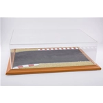 RACE TRACK DIORAMA DISPLAY CASE CHERRY WOOD HAND MADE 1:18/1:24 Atlantic-case Vetrine Modellino