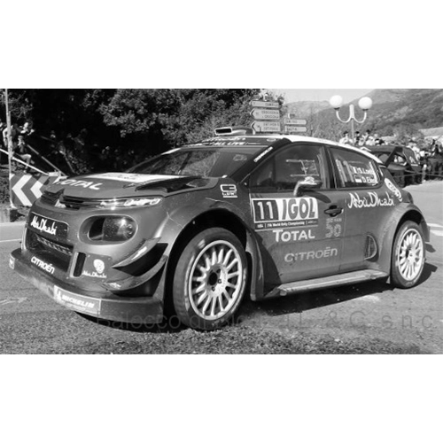 CITROEN C3 WRC N.11 14th TOUR DE CORSE 2018 S.LOEB-D.ELENA 1:43 Ixo Model Auto Rally Modellino