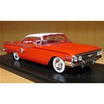 CHEVROLET IMPALA SPORT COUPE 1960 RED/WHITE 1:43 Neo Scale Models Auto Stradali Modellino