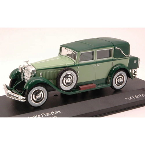 ISOTTA FRASCHINI TIPO 8 1930 LIGHT GREEN/DARK GREEN 1:43 Whitebox Auto d'Epoca Modellino