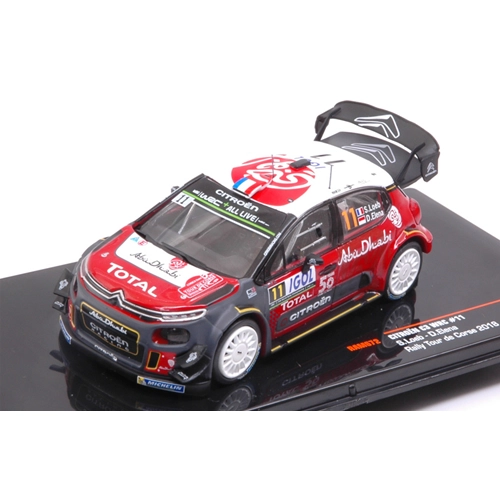 CITROEN C3 WRC N.11 14th TOUR DE CORSE 2018 S.LOEB-D.ELENA 1:43 Ixo Model Auto Rally Modellino