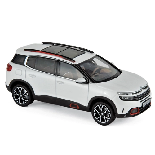 CITROEN C5 AIRCROSS 2018 PEARL WHITE & RED DECO 1:43 Norev Auto Stradali Modellino