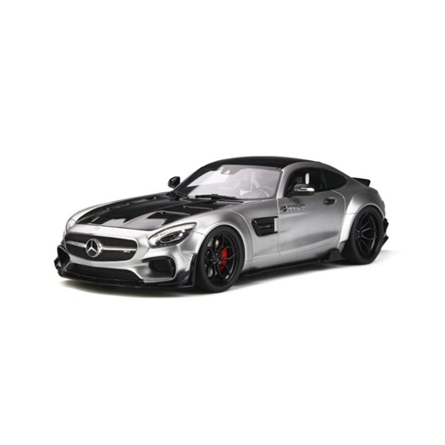 MERCEDES AMG GT MODIFIED BY PRIOR DESIGN SATIN 2017 SILVER 1:18 GT Spirit Auto Stradali Modellino