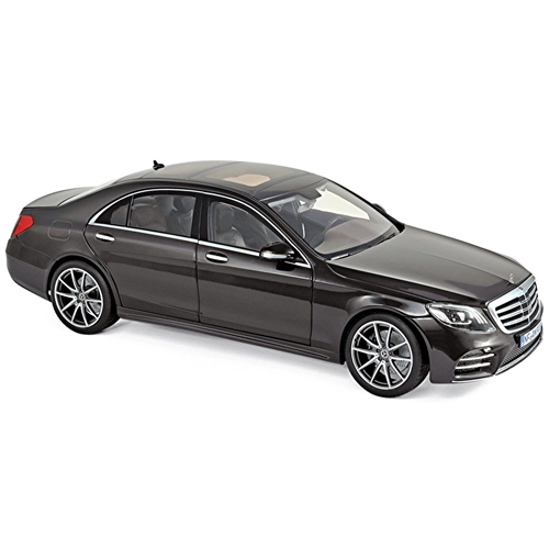 MERCEDES S-CLASS AMG-LINE 2018 RUBY BLACK METALLIC 1:18 Norev Auto Stradali Modellino