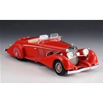 MERCEDES 540K SPEZIAL ROADSTER BY MAYFAIR 1937 RED LIM.199 1:43 GLM Models Auto d'Epoca Modellino