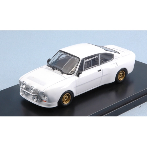 SKODA 130RS 1977 SIX SPOKE WHITE 1:43 Abrex Auto Stradali Modellino