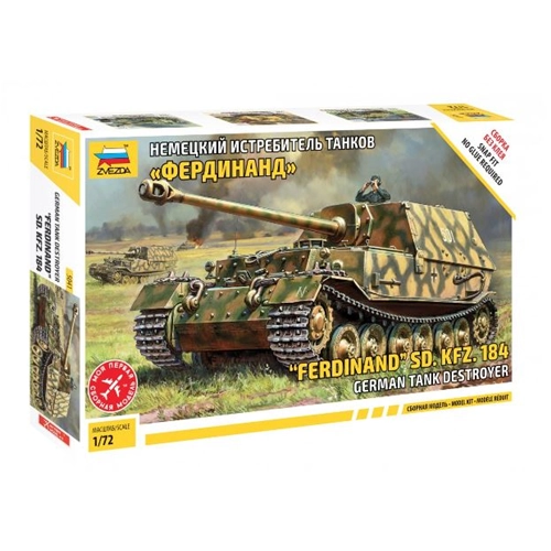 FERDINAND SD.KFZ.184 KIT 1:72 Zvezda Kit Mezzi Militari Modellino