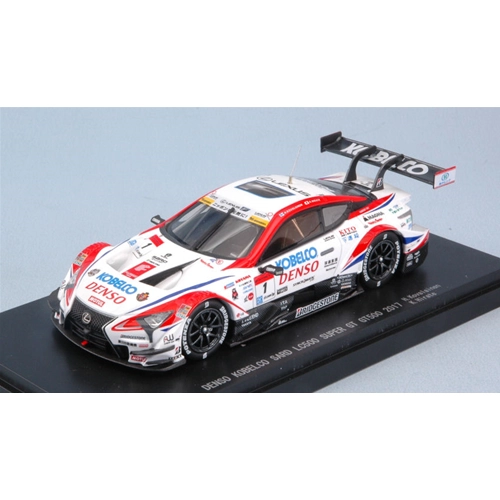 LEXUS LC500 N.1 WINNER SUGO SUPER GT500 2017 H.KOVALAINEN-K.HIRATE 1:43 Ebbro Auto Competizione Modellino