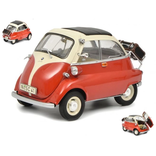 BMW ISETTA EXPORT 1960 RED 1:18 Schuco Auto Stradali Modellino