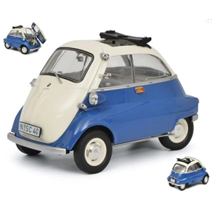 BMW ISETTA EXPORT 1960 BLUE 1:18 Schuco Auto Stradali Modellino
