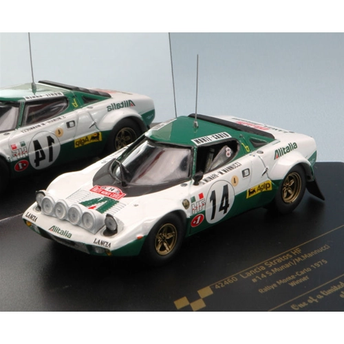 LANCIA STRATOS HF N.14 WINNER MONTE CARLO 1975 S.MUNARI-M.MANNUCCI 1:43 Vitesse Auto Rally Modellino