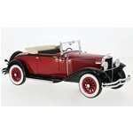 DODGE OTTO DG CONVERTIBLE 1934 RED/BLACK 1:18 Bos Model Auto d'Epoca Modellino