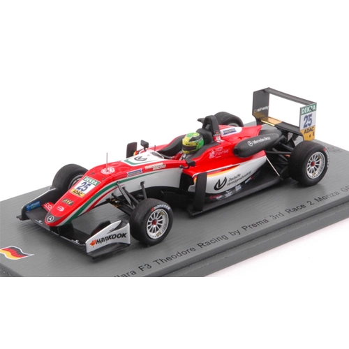 DALLARA F3 N.25 3rd RACE 2 MONZA GP 2017 M.SCHUMACHER 1:43 Spark Model Auto Competizione Modellino