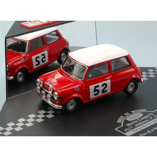 MORRIS COOPER S N.52 WINNER MONTE CARLO 1965 T.MAKINEN-P.EASTER 1:43 Vitesse Auto Rally Modellino