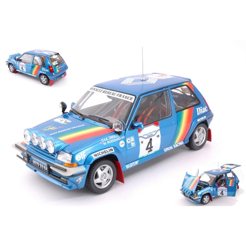 RENAULT 5 GT TURBO N.4 3rd COTE D'AVOIRE 1990 A.OREILLE-M.ROISSARD 1:18 Norev Auto Rally Modellino