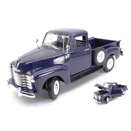 CHEVROLET 3100 1953 PICK UP BLUE 1:18 Welly Auto Stradali Modellino